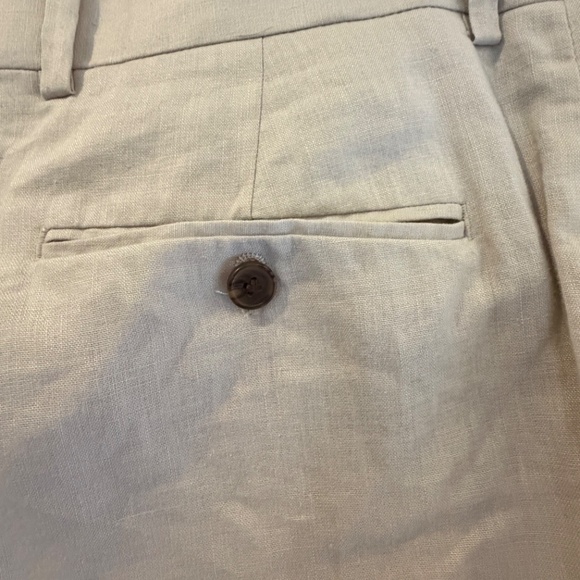 Inc International Concepts Men's Cream Linen Blend Pants, Size 34x32 - Picture 5 of 10